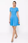 Rochie Caramel mini din jerse albastră R8508 thumbnail picture - 