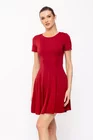 Rochie Caramel mini din jerse vișinie R8508 thumbnail picture - 