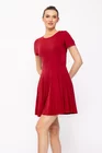 Rochie Caramel mini din jerse vișinie R8508 thumbnail picture - 