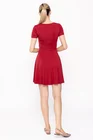 Rochie Caramel mini din jerse vișinie R8508 thumbnail picture - 