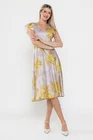 Rochie Caramel semicloș lime R8531 thumbnail picture - 