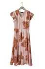 Rochie Caramel semicloș roz R8531 thumbnail picture - 