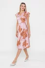 Rochie Caramel semicloș roz R8531 thumbnail picture - 