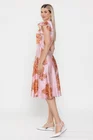 Rochie Caramel semicloș roz R8531 thumbnail picture - 