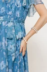 Rochie Caramel voal imprimat albastră R8544 thumbnail picture - 