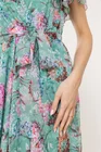 Rochie Caramel voal imprimat verde R8544 thumbnail picture - 