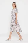 Rochie Caramel voal imprimeu floral ivory R8532 thumbnail picture - 