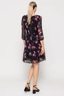 Rochie Caramel voal imprimeu floral roz R8515 thumbnail picture - 