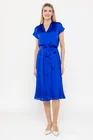 Rochie Caramel voal striat albastră R8550 thumbnail picture - 