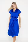 Rochie Caramel voal striat albastră R8550 thumbnail picture - 