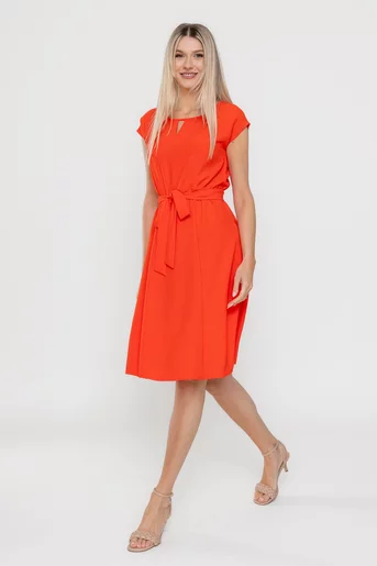 Rochie de zi cu decupaj corai R8551