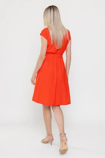 Rochie de zi cu decupaj corai R8551