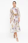 Rochie tip cămașă cu curea ivory RBR0512 thumbnail picture - 