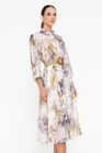Rochie tip cămașă cu curea ivory RBR0512 thumbnail picture - 