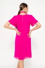 Rochie lejeră cu cordon și floare fucsia R8521 thumbnail picture - 