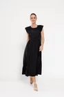 Rochie lejeră cu inserție dantelă neagră RFY0307 thumbnail picture - 