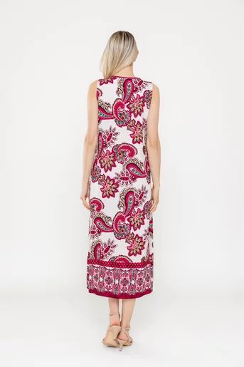Rochie lejeră cu pliuri la bust burgundy RLA0514