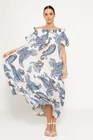 Rochie lejeră din bumbac ivory RBR0304 thumbnail picture - 