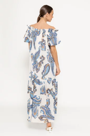 Rochie lejeră din bumbac ivory RBR0304