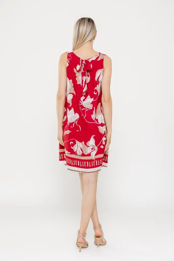 Rochie lejeră din vâscoză burgundy RME0502