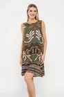 Rochie lejeră din vâscoză kaki RME0502 thumbnail picture - 