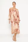 Rochie lejeră mătase naturală roz RHF0302 thumbnail picture - 
