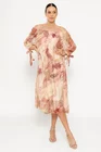 Rochie lejeră mătase naturală roz RHF0302 thumbnail picture - 