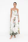 Rochie maxi din bumbac ivory RBR0510 thumbnail picture - 
