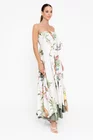 Rochie maxi din bumbac ivory RBR0510 thumbnail picture - 