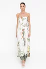Rochie maxi din bumbac ivory RBR0510 thumbnail picture - 