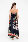 Rochie maxi din bumbac neagră RBR0510 thumbnail picture - 