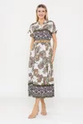 Rochie midi cu curea kaki RLA0521 thumbnail picture - 