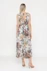 Rochie midi cu decolteu în v si imprimeu floral multicolor RLA0524 thumbnail picture - 