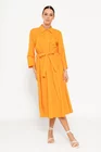 Rochie midi din bumbac orange RSUN0301 thumbnail picture - 
