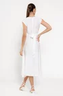 Rochie midi din vâscoză cu cordon ivory RBD0309 thumbnail picture - 
