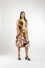 Rochie midi din vâscoză cu imprimeu floral mare R8439 thumbnail picture - 