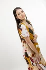 Rochie midi din vâscoză cu imprimeu floral mare R8439 thumbnail picture - 