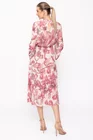 Rochie midi imprimeu floral roz RLAM0201 thumbnail picture - 