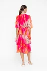 Rochie midi mătase naturală fucsia RBB0501 thumbnail picture - 