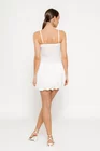 Rochie mini cu fundă ivory RLO0301 thumbnail picture - 