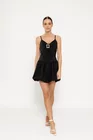 Rochie mini cu fundă neagră RLO0301 thumbnail picture - 