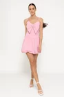 Rochie mini cu fundă roz RLO0301 thumbnail picture - 