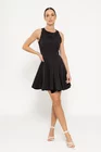 Rochie mini în clini neagră  RLO0304 thumbnail picture - 