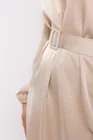 Rochie satinată cu curea bej RKCT0201 thumbnail picture - 