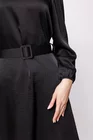 Rochie satinată cu curea neagră RKCT0201 thumbnail picture - 