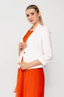 Sacou Caramel cambrat din bumbac ivory S1510 thumbnail picture - 