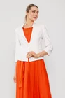 Sacou Caramel cambrat din bumbac ivory S1510 thumbnail picture - 