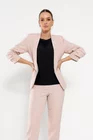 Sacou Caramel casual cu manșetă bej S1511 thumbnail picture - 