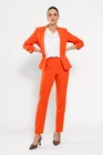 Sacou Caramel casual cu manșetă corai S1511 thumbnail picture - 