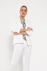 Sacou Caramel casual cu manșetă ivory S1511 thumbnail picture - 
